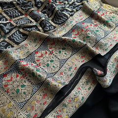 Pure Khaddi Georgette with Banarasi Weaving