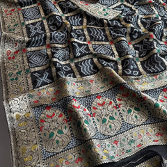 Pure Khaddi Georgette with Banarasi Weaving