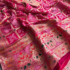 Pure Khaddi Georgette with Banarasi Weaving