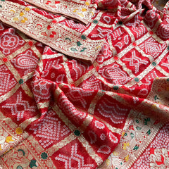 Pure Khaddi Georgette with Banarasi Weaving