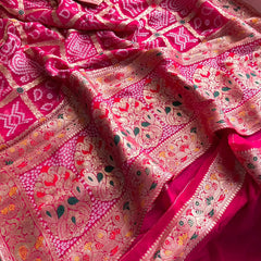 Pure Khaddi Georgette with Banarasi Weaving