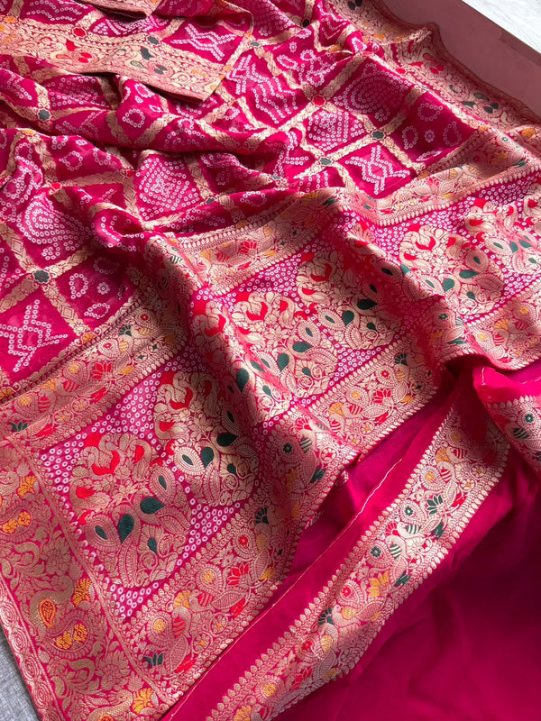 Pure Khaddi Georgette with Banarasi Weaving