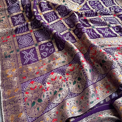 Pure Khaddi Georgette with Banarasi Weaving