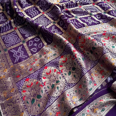 Pure Khaddi Georgette with Banarasi Weaving