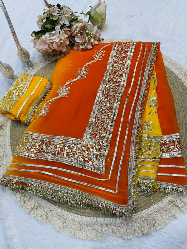 Gotta Sequence Saree
