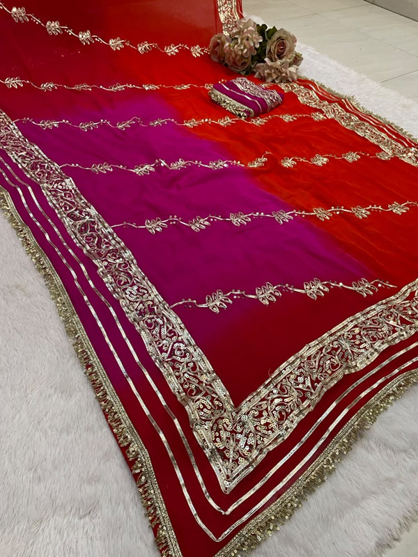 Gotta Sequence Saree