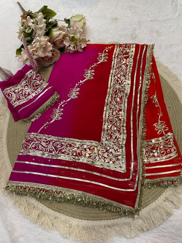 Gotta Sequence Saree