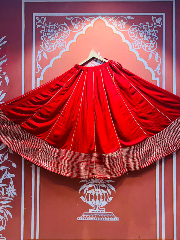 GARBA DANDIYA SKIRTS FOR NAVRATRI WITH UNSTITCHED BLOUSE