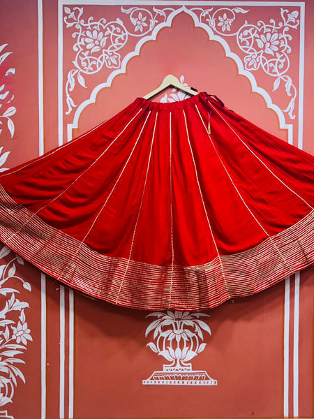 GARBA DANDIYA SKIRTS FOR NAVRATRI WITH UNSTITCHED BLOUSE