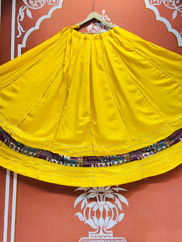 GARBA DANDIYA SKIRTS FOR NAVRATRI WITH UNSTITCHED BLOUSE