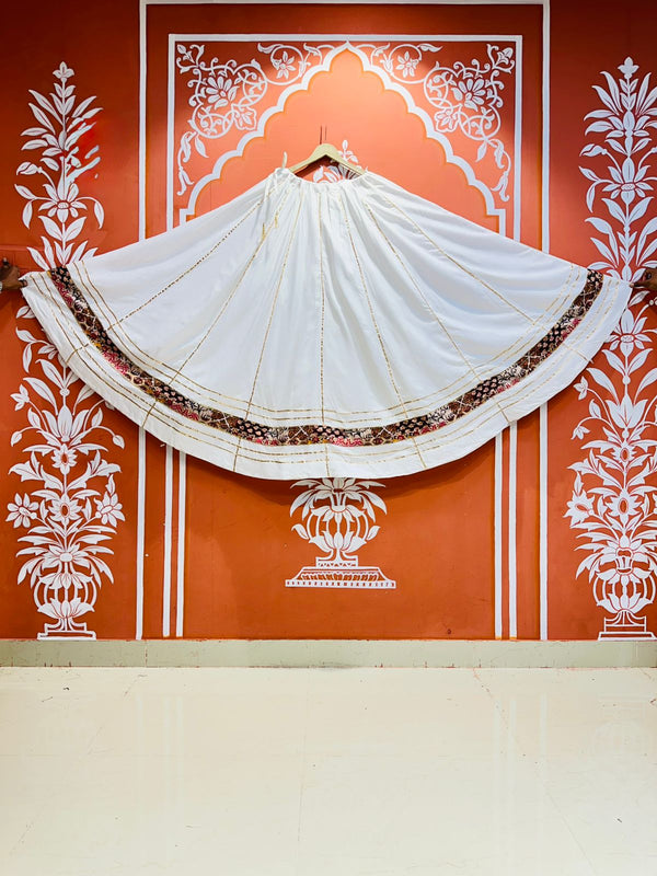 GARBA DANDIYA SKIRTS FOR NAVRATRI WITH UNSTITCHED BLOUSE
