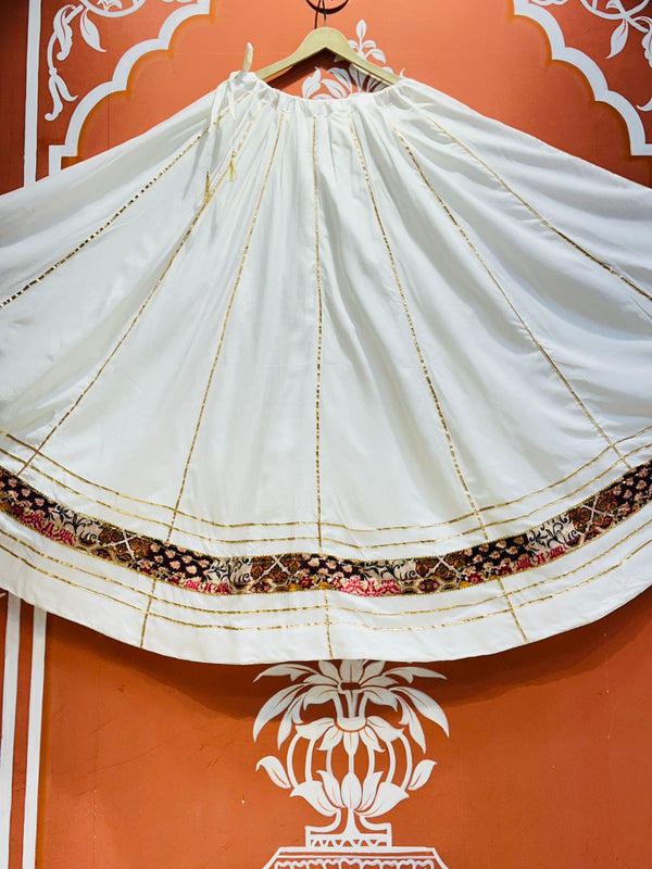 GARBA DANDIYA SKIRTS FOR NAVRATRI WITH UNSTITCHED BLOUSE
