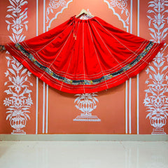 GARBA DANDIYA SKIRTS FOR NAVRATRI WITH UNSTITCHED BLOUSE