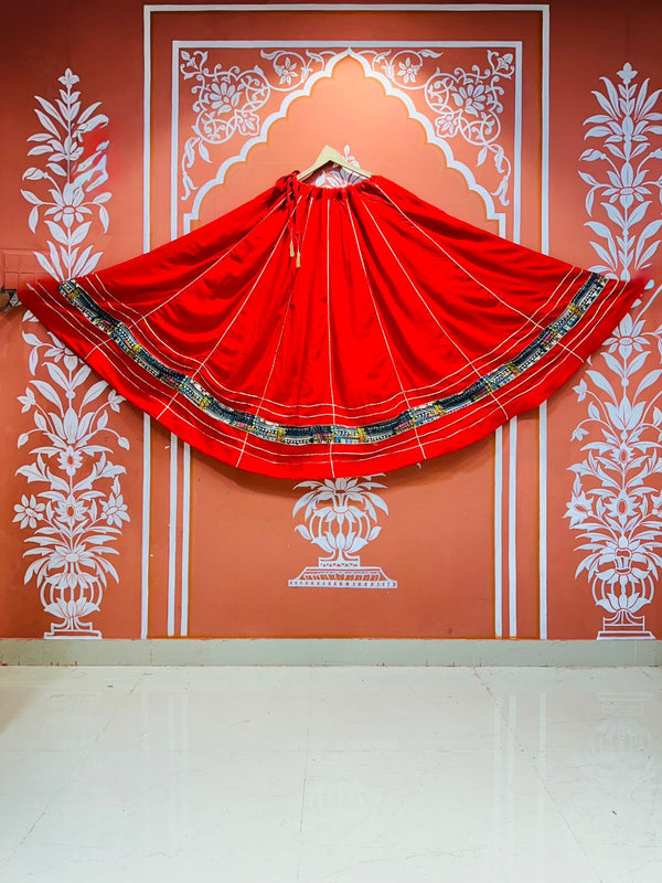 GARBA DANDIYA SKIRTS FOR NAVRATRI WITH UNSTITCHED BLOUSE
