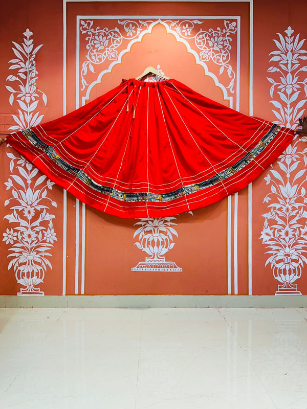 GARBA DANDIYA SKIRTS FOR NAVRATRI WITH UNSTITCHED BLOUSE