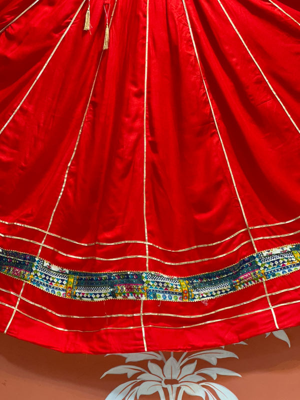 GARBA DANDIYA SKIRTS FOR NAVRATRI WITH UNSTITCHED BLOUSE