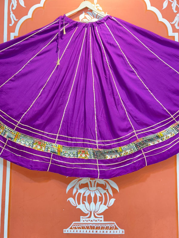 GARBA DANDIYA SKIRTS FOR NAVRATRI WITH UNSTITCHED BLOUSE