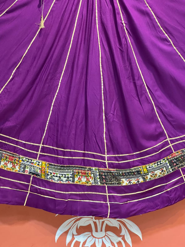 GARBA DANDIYA SKIRTS FOR NAVRATRI WITH UNSTITCHED BLOUSE