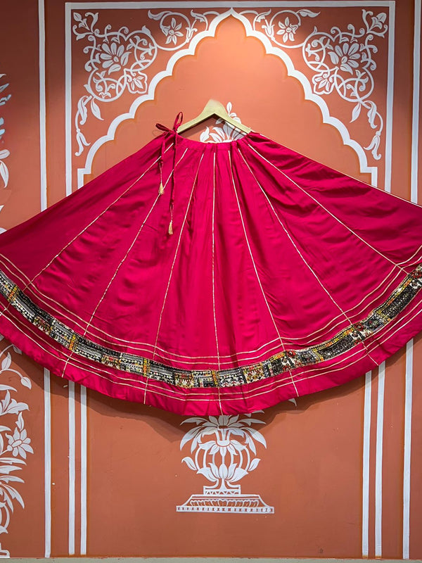 GARBA DANDIYA SKIRTS FOR NAVRATRI WITH UNSTITCHED BLOUSE