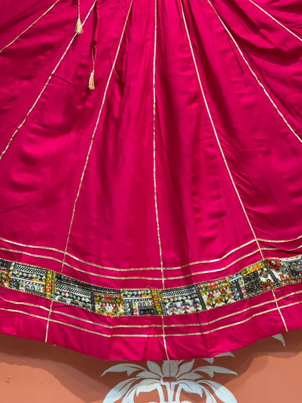 GARBA DANDIYA SKIRTS FOR NAVRATRI WITH UNSTITCHED BLOUSE