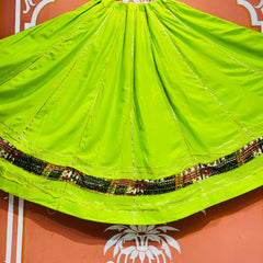 GARBA DANDIYA SKIRTS FOR NAVRATRI WITH UNSTITCHED BLOUSE