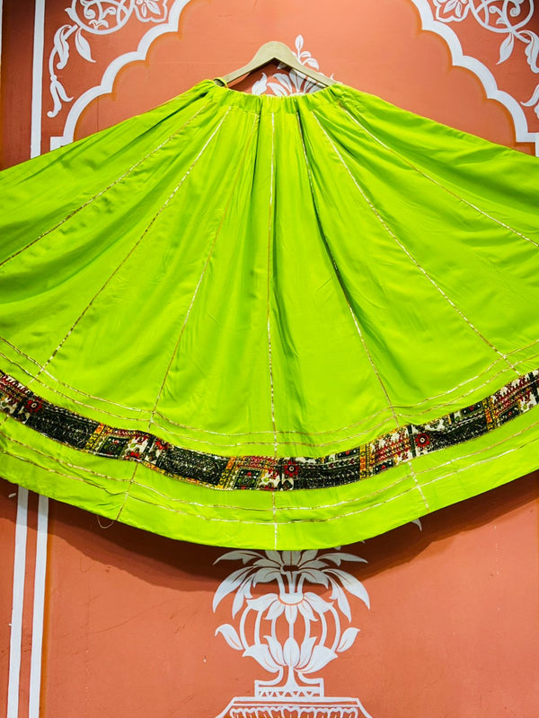 GARBA DANDIYA SKIRTS FOR NAVRATRI WITH UNSTITCHED BLOUSE