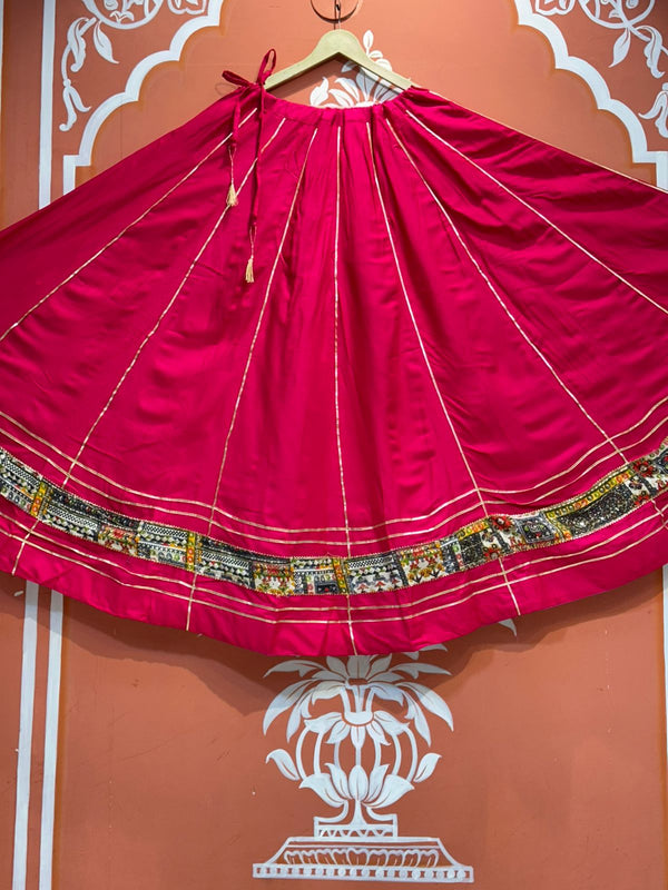 GARBA DANDIYA SKIRTS FOR NAVRATRI WITH UNSTITCHED BLOUSE