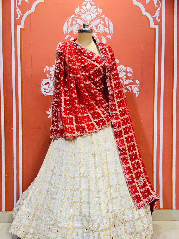 Zari Ghatchola Pure Georgette lehenga