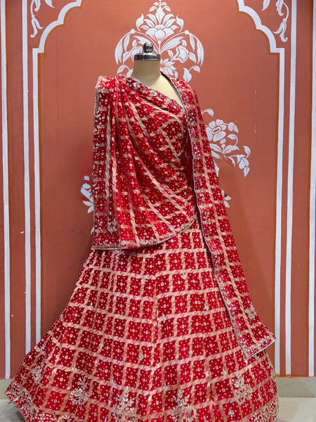 Zari Ghatchola Pure Georgette lehenga