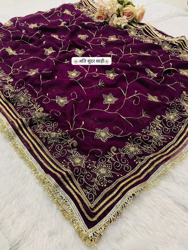 TARA SITARA KATDANA Georgette Saree