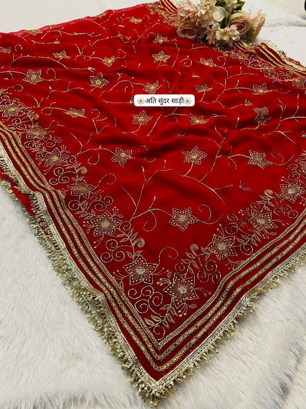 TARA SITARA KATDANA Georgette Saree