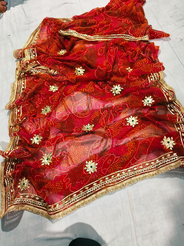 Bandhej Saree