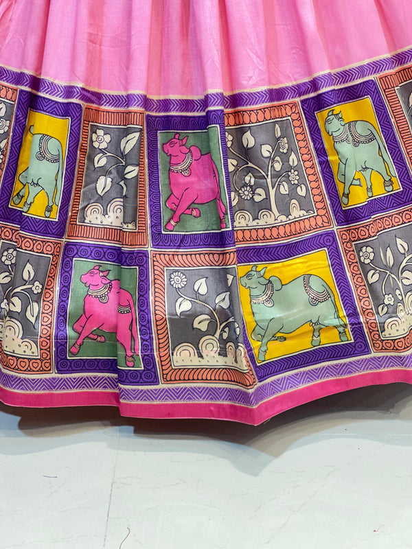 TUSSAR SILK GUJRATI LEHENGA