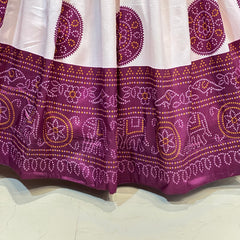 TUSSAR SILK GUJRATI BOOTA LEHENGA