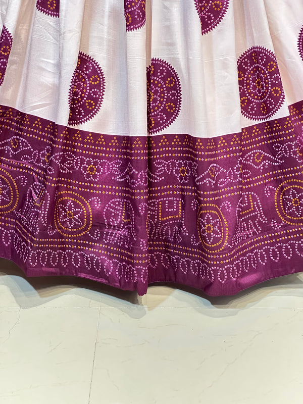 TUSSAR SILK GUJRATI BOOTA LEHENGA