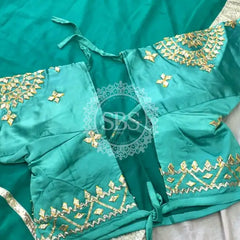 Aangi Blouse Gota lappa saree