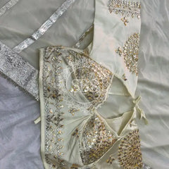 Aangi Blouse Gota lappa saree