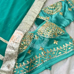 Aangi Blouse Gota lappa saree