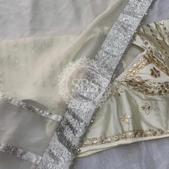 Aangi Blouse Gota lappa saree
