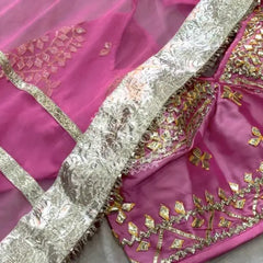 Aangi Blouse Gota lappa saree