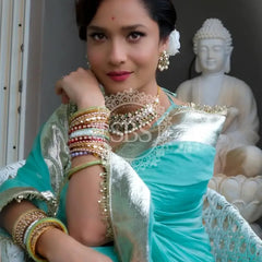 Aangi Blouse Gota lappa saree