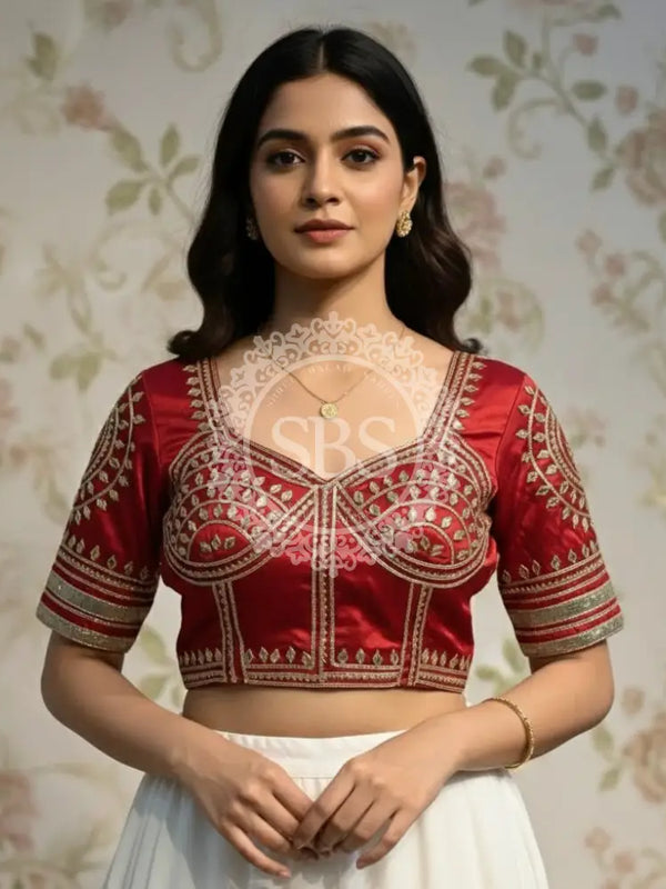 Aangi Gazi Silk Blouse