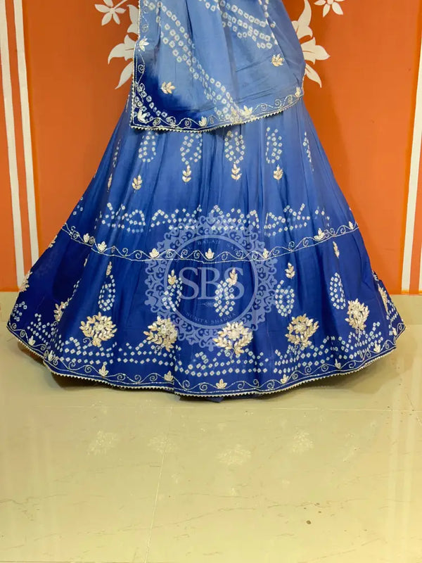 AARI GOTA PATTI CHINON BHANDEJ LEHENGA