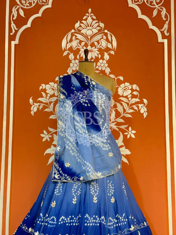 AARI GOTA PATTI CHINON BHANDEJ LEHENGA