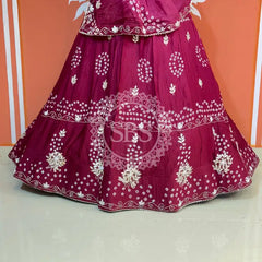 AARI GOTA PATTI CHINON BHANDEJ LEHENGA