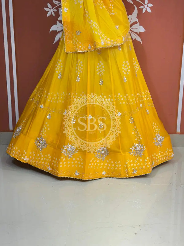 AARI GOTA PATTI CHINON BHANDEJ LEHENGA
