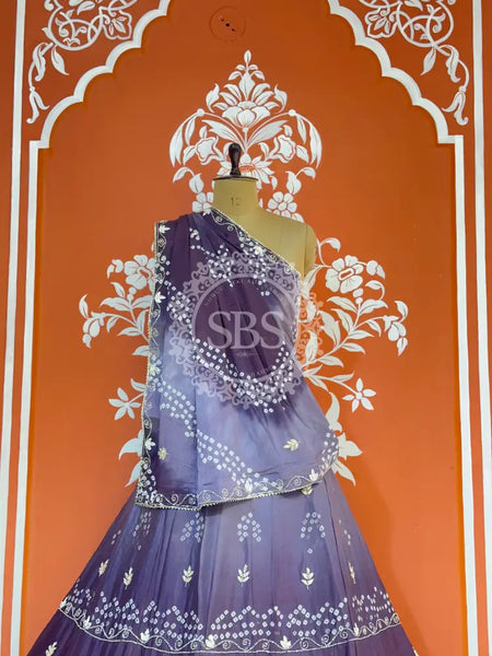 AARI GOTA PATTI CHINON BHANDEJ LEHENGA