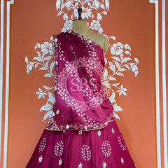AARI GOTA PATTI CHINON BHANDEJ LEHENGA