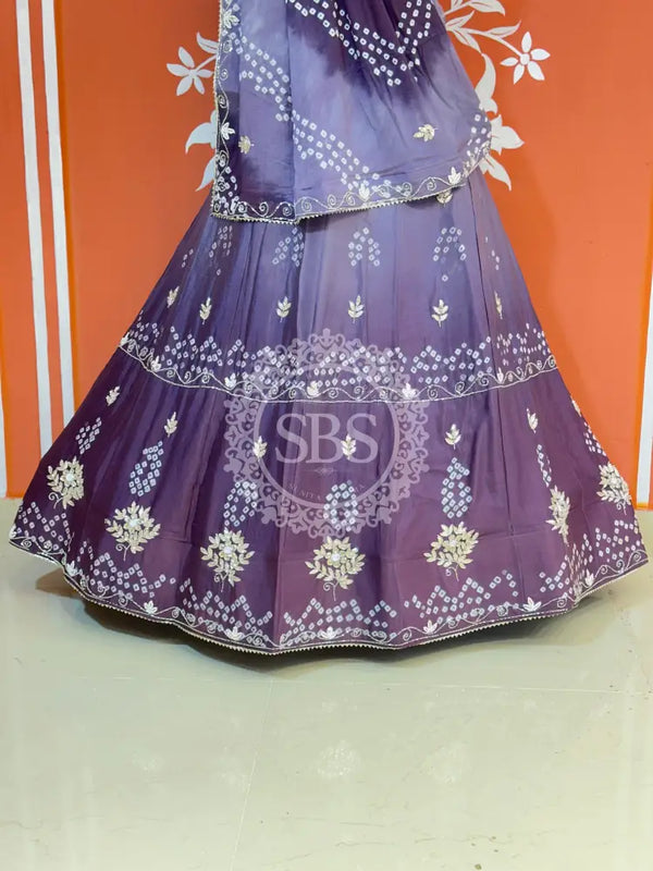 AARI GOTA PATTI CHINON BHANDEJ LEHENGA