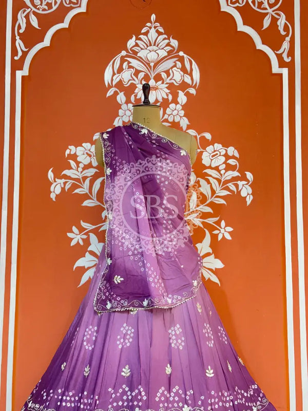 AARI GOTA PATTI CHINON BHANDEJ LEHENGA